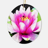 Rosa Lilie Keramik Ornament (Links)