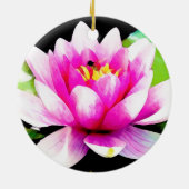 Rosa Lilie Keramik Ornament (Hinten)
