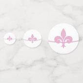 Rosa Lilie Polterabend Table Confetti Konfetti (Vorderseiten)