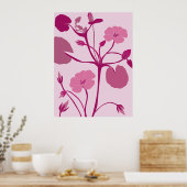 Rosa Lilie Poster (Küche)