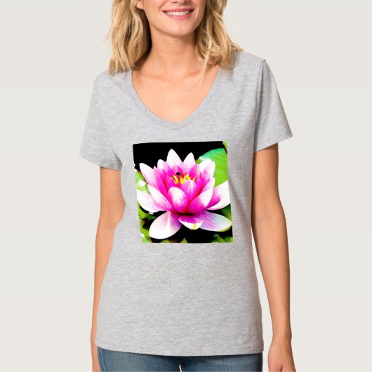 Rosa Lilie T-Shirt (Vorderseite)