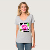 Rosa Lilie T-Shirt (Vorderseite Vollansicht)