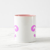 Rosa Lilie Zweifarbige Tasse (Mittel)