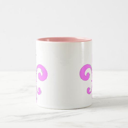 Rosa Lilie Zweifarbige Tasse (Mittel)