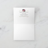 Rosa Lilien-Anmerkungs-Karte Karte (Innenseite)