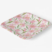 Rosa Lilien Blumenbrunnen Geburtstagsdusche Hochze Pappteller (Gewinkelt)