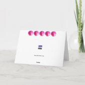 Rosa Lilien Karte (Rückseite)