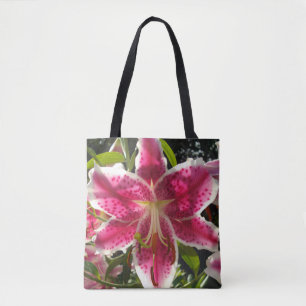 Rosa Lilien Rosa tropische Blume Rosa Blüten Tasche