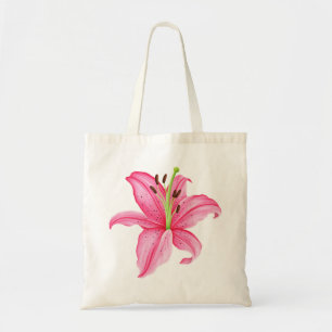 Rosa Lilien-Tasche Tragetasche