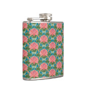 Rosa Lilien und Libellen Hip Flask Flachmann (Rechts)