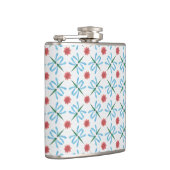 Rosa Lilien und Libellen Hip Flask Flachmann (Rechts)