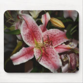 Rosa LilienMausunterlage Mousepad (Vorne)