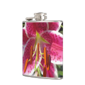 Rosa Lilienrosa Blume tropische Blume Flachmann (Links)