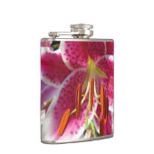 Rosa Lilienrosa Blume tropische Blume Flachmann (Rechts)