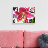 Rosa Lilienrosa Blume tropische Blume Leinwanddruck (Insitu (Wohnzimmer))