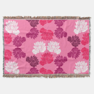 Rosa Lilienstoffe Druck Decke