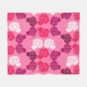 Rosa Lilienstoffe Druck Fleecedecke (Vorderseite (Horizontal))