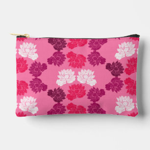 Rosa Lilienstoffe Druck Zubehörtasche