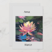 Rosa Limette Feiertagskarte (Vorne/Hinten)