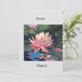 Rosa Limette Feiertagskarte (Stehend Vorderseite)