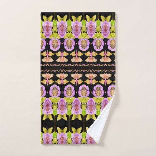 Rosa Limette grün und schwarz Badhandtuch Set (Handtuch)