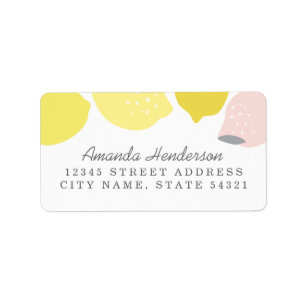 Rosa Limonade Adressaufkleber