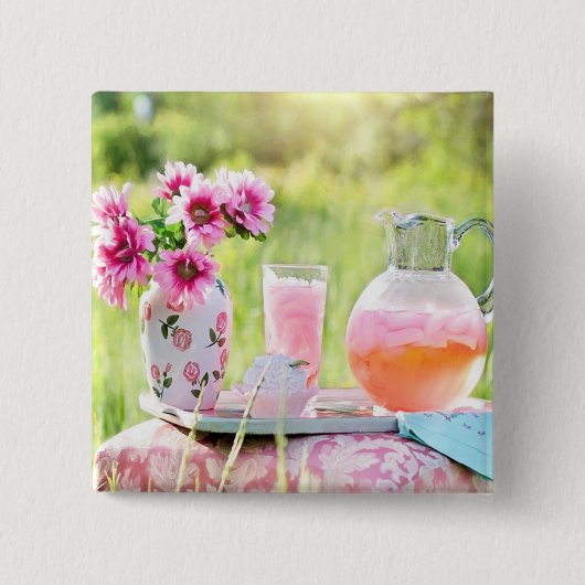 Rosa Limonade Button (Vorderseite)