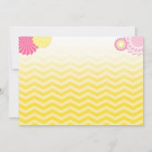 Rosa Limonade Einladung Sunshine Erstgeburt (Rückseite)