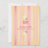 Rosa Limonade-Geburtstag Einladung (Rückseite)