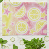 Rosa Limonade-Geschirrtuch Küchentuch (Gefaltet)