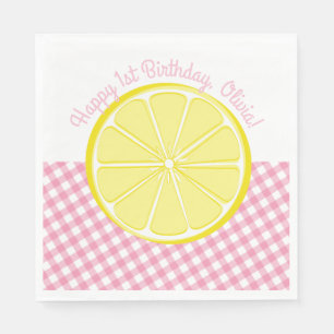 Rosa Limonade-Party-Servietten Serviette