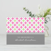 Rosa Limones graues Einladung (Stehend Vorderseite)