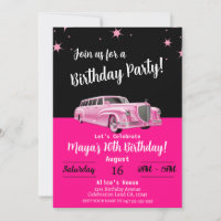 Rosa Limousine Puppe Party Geburtstag
