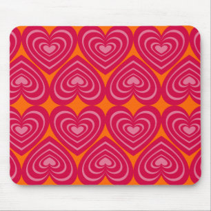 Rosa Linde Herz Mousepad
