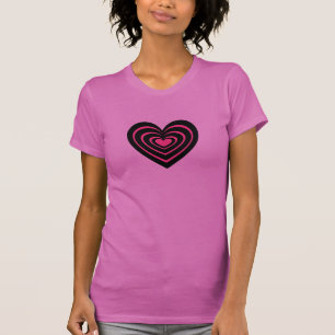 Rosa Lindes Herz T-Shirt