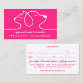 Rosa Linie Logo Katzenjammer Ernennung Visitenkarte (Vorne/Hinten)