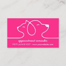 Rosa Linie Logo Katzenjammer Ernennung Visitenkarte