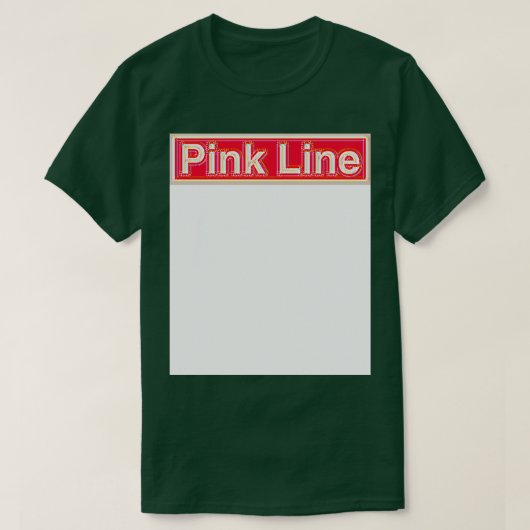 rosa Linie T-Shirt (Design vorne)