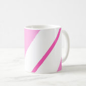 Rosa Linien Kaffeetasse (VorderseiteRechts)
