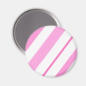 Rosa Linien Magnet (Vorderseite/Rückseite)