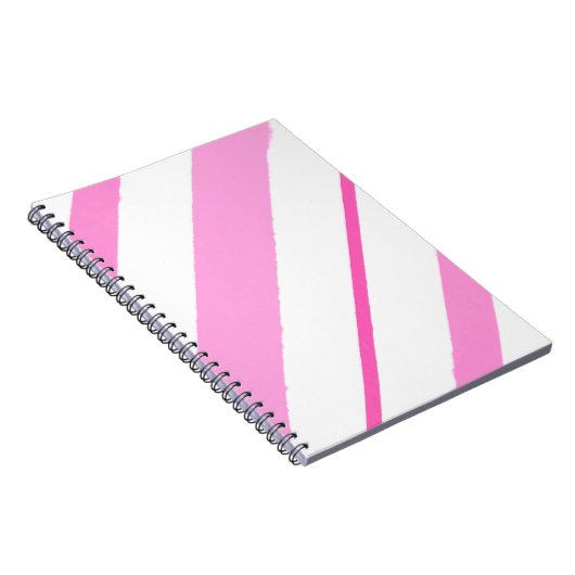 Rosa Linien Notizblock (Rechte Seite)