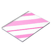 Rosa Linien Notizblock (Linke Seite)