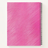 Rosa Linien Notizblock (Rückseite)