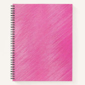 Rosa Linien Notizblock (Vorderseite)