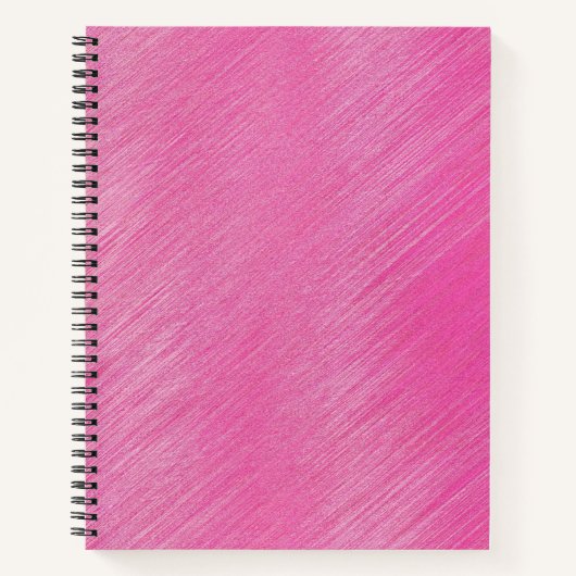 Rosa Linien Notizblock (Vorderseite)