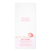 Rosa Lip Gloss Makeup Makeup Rack Card Werbekarte (Hinten)
