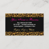 Rosa Lippen auf klassischer Visitenkarte (Rückseite)