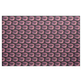 Rosa Lippen auf Schwarz Stoff (Fat Quarter (45,7 x 55,9 cm))
