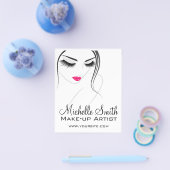 Rosa Lippen Begegnen lange Striche Lash Extensions Flyer (Einzeln)