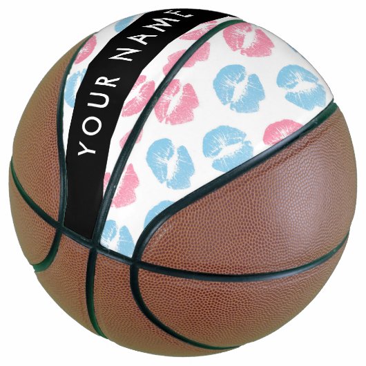 Rosa Lippen, blaue Lippen, Kuss, Ihr Name, persona Basketball (angewinkelt)